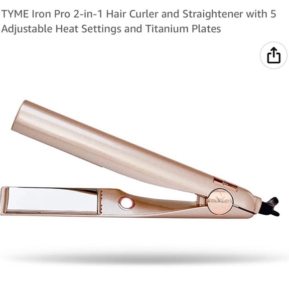 TYME Hair Tyme Iron Pro In Rose Gold 2 In Straightener Curler Poshmark